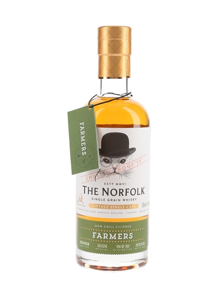 The Norfolk Farmers Single Grain Bottled 2018 - Batch No. 02-2018 50cl / 45%