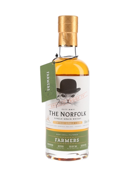 The Norfolk Farmers Single Grain Bottled 2018 - Batch No. 02-2018 50cl / 45%