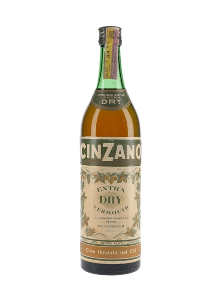 Cinzano Extra Dry Bottled 1960s 100cl / 18.5%