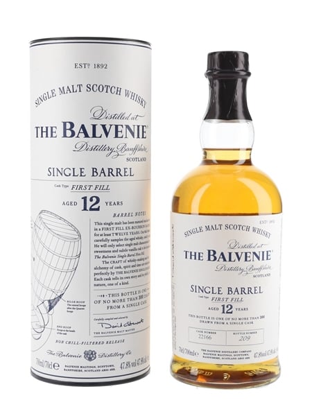 Balvenie 12 Year Old Single Barrel First Fill 70cl / 47.8%