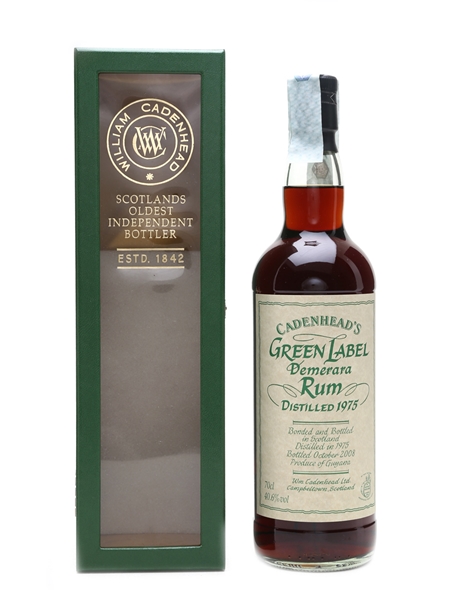 Cadenhead's Green Label 1975 Demerara Rum Bottled 2008 70cl / 40.6%