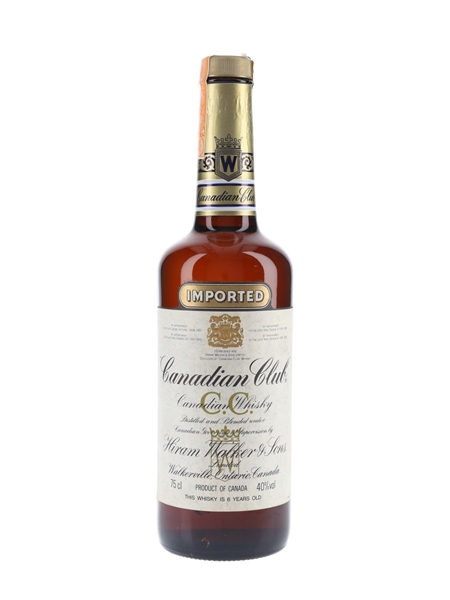 Canadian Club 6 Year Old Bottled 1980s 75cl / 40%