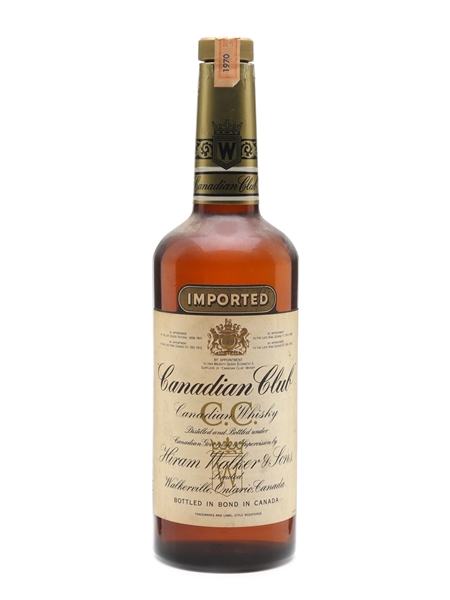 Hiram Walker Canadian Club 1970  75cl / 40%