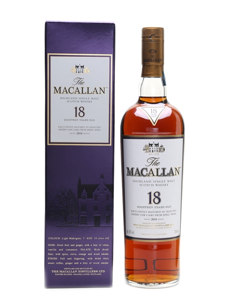 Macallan 18 Year Old 2016 Release 70cl / 43%