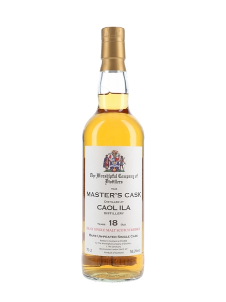 Caol Ila 18 Year Old Master's Cask The Worshipful Company Of Distillers 70cl / 53.3%