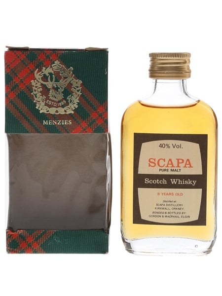 Scapa 8 Year Old Bottled 1970s-1980s - Gordon & MacPhail 5cl / 40%