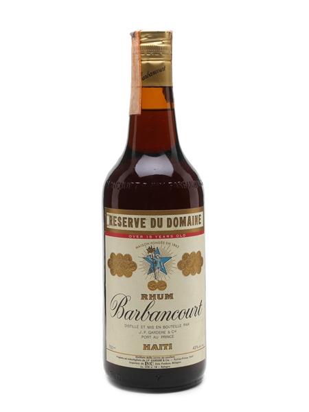 Barbancourt 15 Year Old Reserve Du Domaine Rhum Bottled 1970s 75cl / 43%