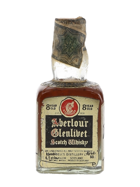 Aberlour Glenlivet 8 Year Old Bottled 1970s - Rinaldi 4.7cl / 50%