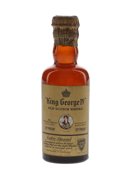 King George IV Spring Cap Bottled 1950s-1960s 5cl / 40%