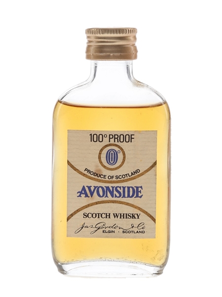 Avonside 100 Proof Bottled 1960s-1970s - James Gordon 5cl / 57%