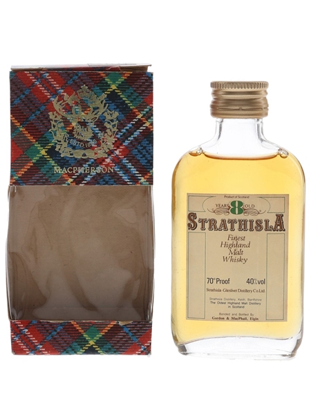 Strathisla 8 Year Old Bottled 1970s-1980s - Gordon & MacPhail 5cl / 40%