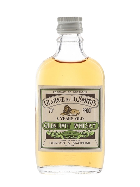 Glenlivet 8 Year Old Bottled 1970s - Gordon & MacPhail 5cl / 40%