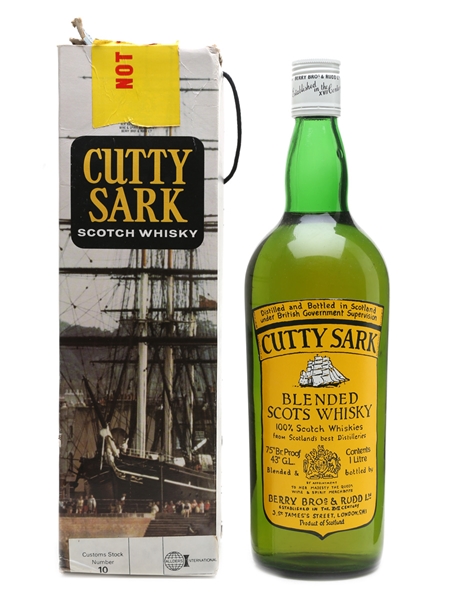 Cutty Sark - Duty Free Bottle Bottled 1970s 100cl / 43%