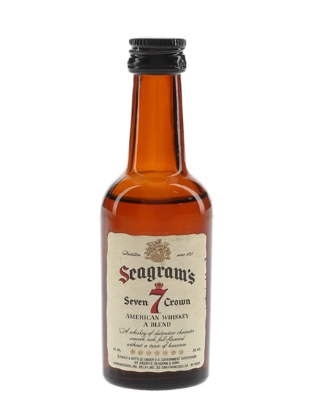 Seagram's 7 Crown Bottled 1970s 5cl