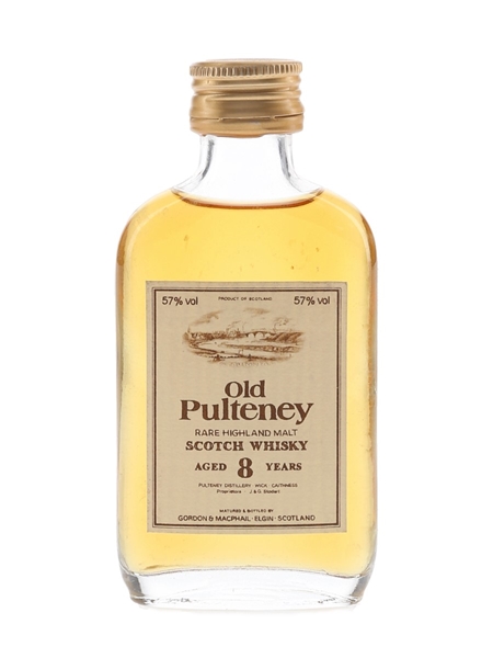 Old Pulteney 8 Year Old Bottled 1980s - Gordon & MacPhail 5cl / 57%