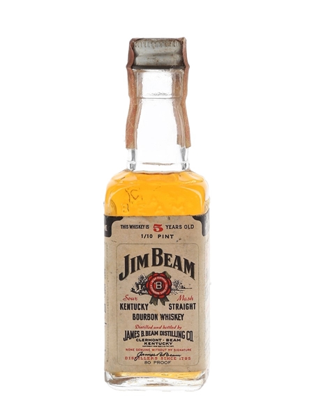 Jim Beam 5 Year Old Bottled 1970s-1980s 4.7cl / 40%