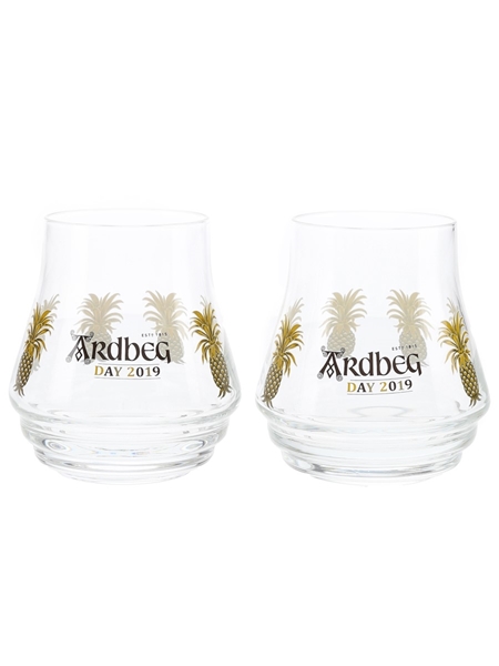 Ardbeg Day 2019 Pineapple Tumblers  10cm Tall