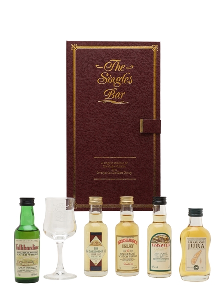 The Singles Bar Miniature Selection Bottled 1990s - Invergordon Distillers 5 x 5cl / 40%