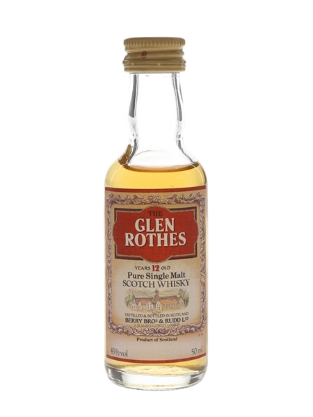 Glenrothes 12 Year Old Bottled 1990s - Berry Bros & Rudd 5cl / 43%