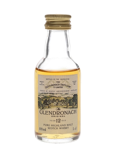 Glendronach 12 Year Old Original Bottled 1980s 5cl / 40%