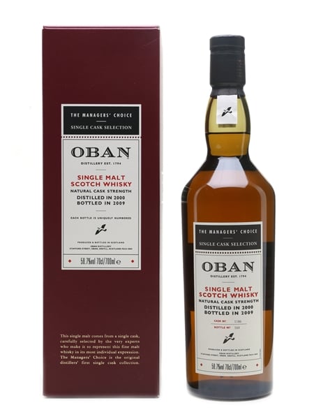 Oban 2000 The Manager's Choice Bottle 2009 70cl / 58.7%