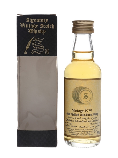 Allt-A-Bhainne 1979 15 Year Old Bottled 1995 - Signatory Vintage 5cl / 55.2%