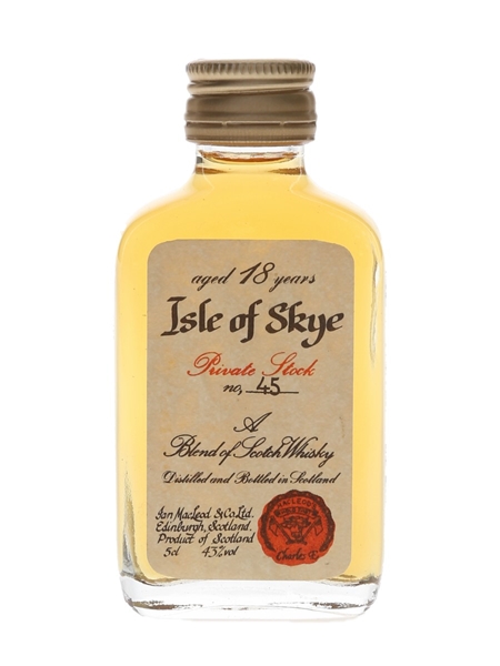 Macleod's Isle Of Skye 18 Year Old Private Stock No.45 5cl / 43%