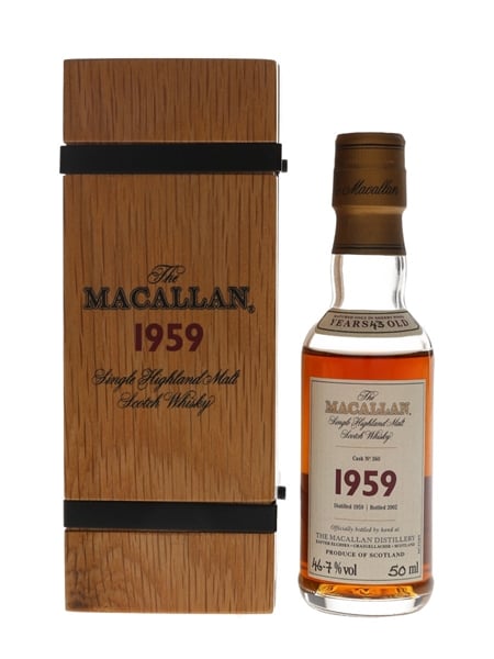 Macallan 1959 43 Year Old Fine & Rare Cask No. 360 5cl / 46.7%