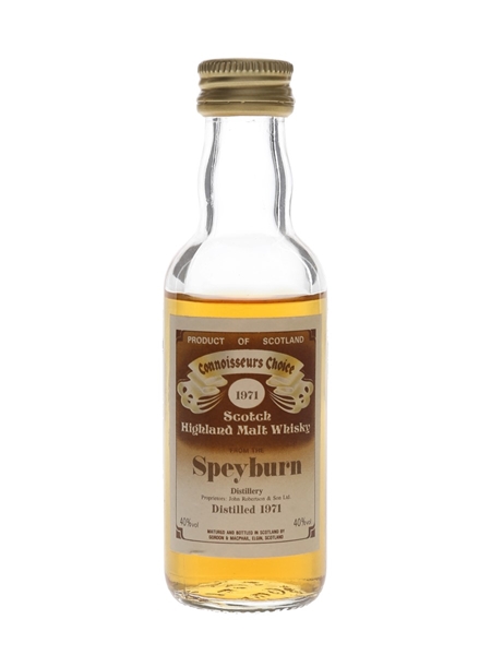 Speyburn 1971 Connoisseurs Choice Bottled 1980s - Gordon & MacPhail 5cl / 40%