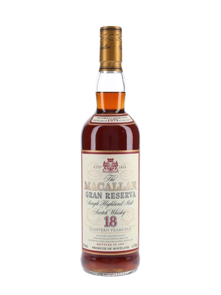 Macallan 1979 18 Year Old Gran Reserva Bottled 1997 70cl / 40%