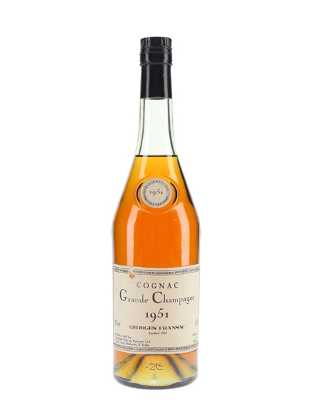 Georges Fransac 1951 Grande Champagne Cognac Bottled 1982 - Pagendam Pratt & Partners Ltd. 70cl / 40%