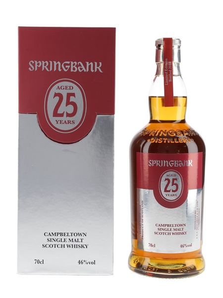 Springbank 25 Year Old Bottled 2018 70cl / 46%