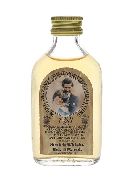 Royal Wedding 1981 Commemorative Miniature 5cl / 40%