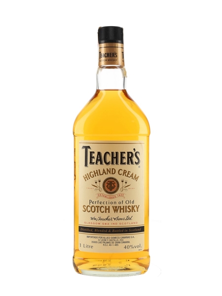 Teacher's Highland Cream Bottled 1990s - Pedro Domecq 100cl / 40%