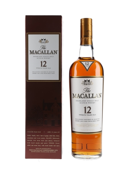 Macallan 12 Year Old Sherry Oak 70cl / 40%