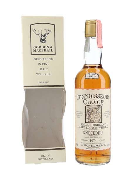 Knockdhu 1974 Connoisseurs Choice Bottled 1991 - Gordon & MacPhail 70cl / 40%