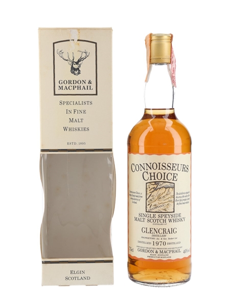 Glencraig 1970 Connoisseurs Choice Bottled 1987 - Gordon & MacPhail 75cl / 40%