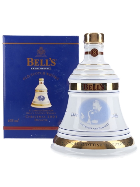 Bell's Christmas 2001 Ceramic Decanter 8 Year Old - Alexander Graham Bell 70cl / 40%