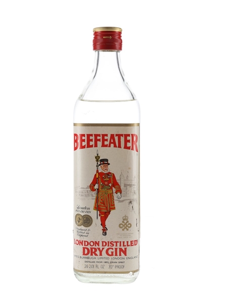 Beefeater London Distilled Dry Gin Bottled 1970s 75.7cl / 40%