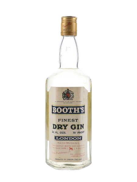 Booth's Finest Dry Gin Bottled 1966 75.7cl / 40%