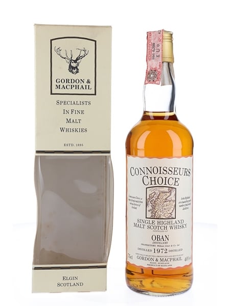 Oban 1972 Connoisseurs Choice Bottled 1980s-1990s - Gordon & MacPhail 75cl / 40%