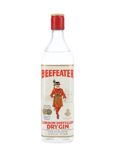 Beefeater London Distilled Dry Gin Bottled 1970s 75.7cl / 40%