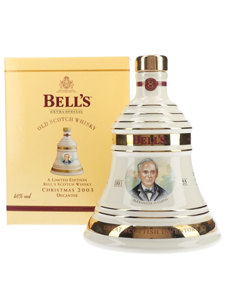 Bell's Christmas 2003 Ceramic Decanter Alexander Fleming 70cl / 40%