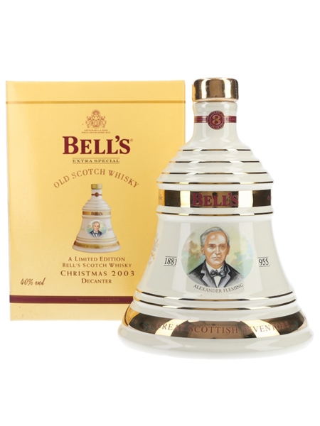 Bell's Christmas 2003 Ceramic Decanter Alexander Fleming 70cl / 40%