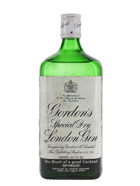 Gordon's Special Dry London Gin Bottled 1970s 75.7cl / 40%