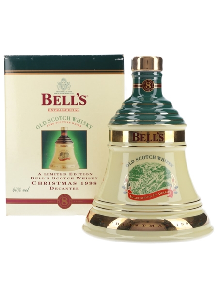 Bell's Christmas 1998 Ceramic Decanter Ingredients of Quality 70cl / 40%