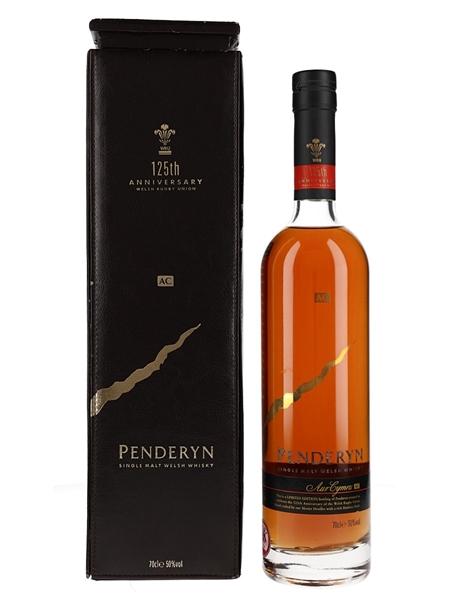 Penderyn Aur Cymru 125th Anniversary Welsh Rugby Union 70cl / 50%