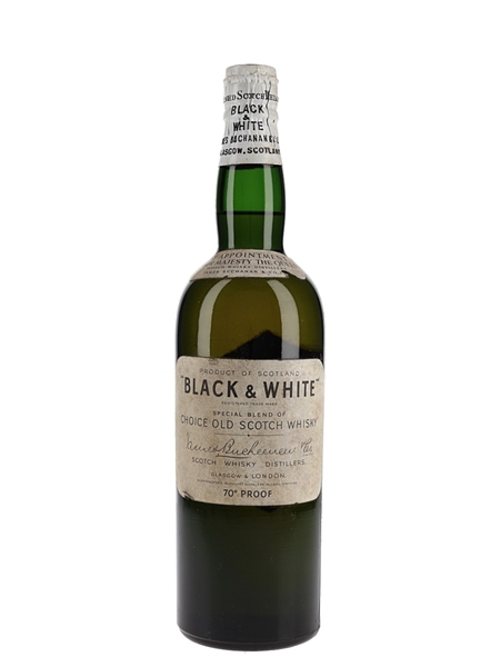 Buchanan's Black & White Spring Cap Bottled 1950s 75cl / 40%