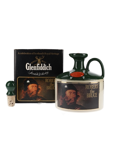 Glenfiddich Scottish Royalty Ceramic Jug Bottled 1980s - Robert The Bruce 75cl / 43%