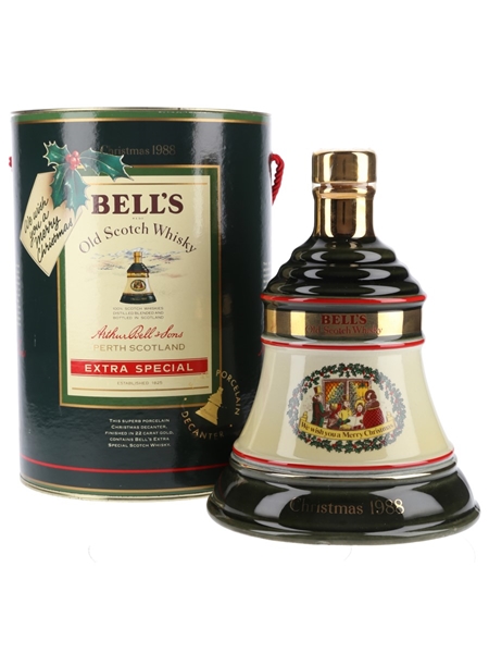 Bell's Christmas 1988 Ceramic Decanter We Wish You A Merry Christmas 75cl / 43%